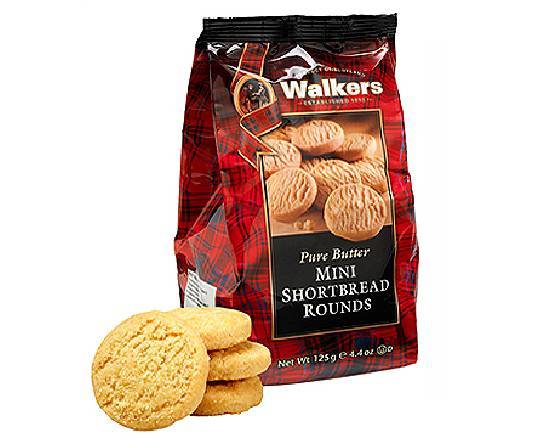 WALKERS蘇格蘭皇家迷你圓形奶油餅乾 125G(乾貨)^301122706