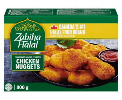 Zabiha halal nuggets de poulet entièrement cuits - fully cooked chicken nuggets