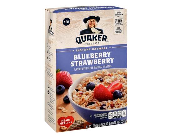 Quaker · Blueberry Strawberry Instant Oatmeal (6 packets)