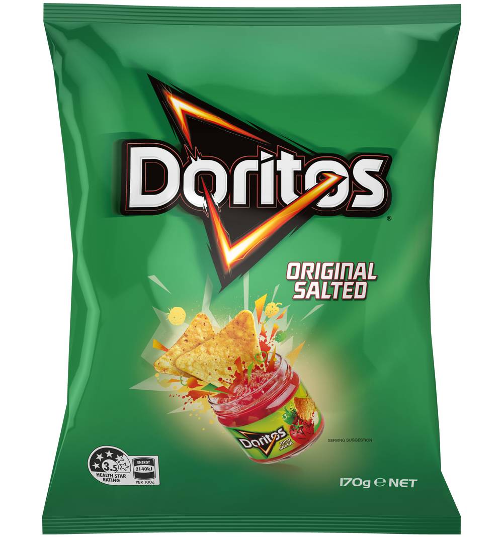 Doritos Corn Tortilla Chips, Original Salted (170g)