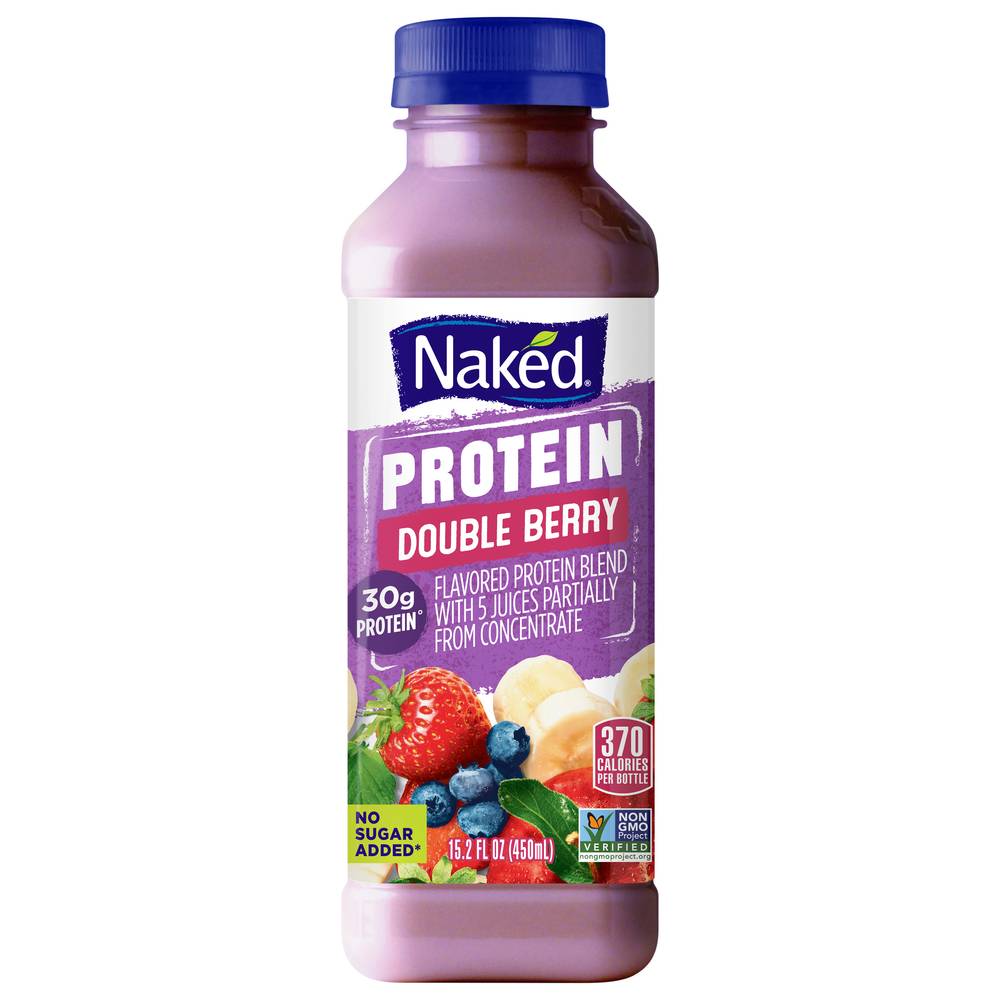 Naked Protein Blend Juice, Double Berry (15.2 fl oz)