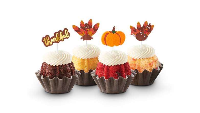 Thankful Turkeys Bundtinis® - Signature Assortment and Toppers