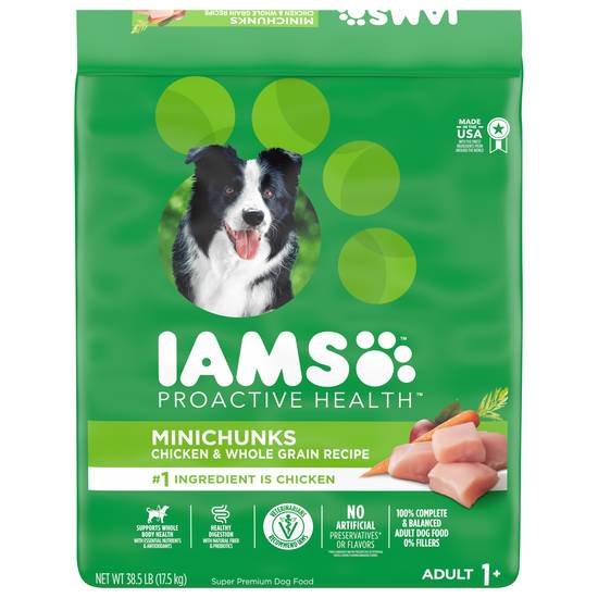 Iams Proactive Health Adult 1+ Minichunks Chicken & Whole Grain Recipe Dog Food