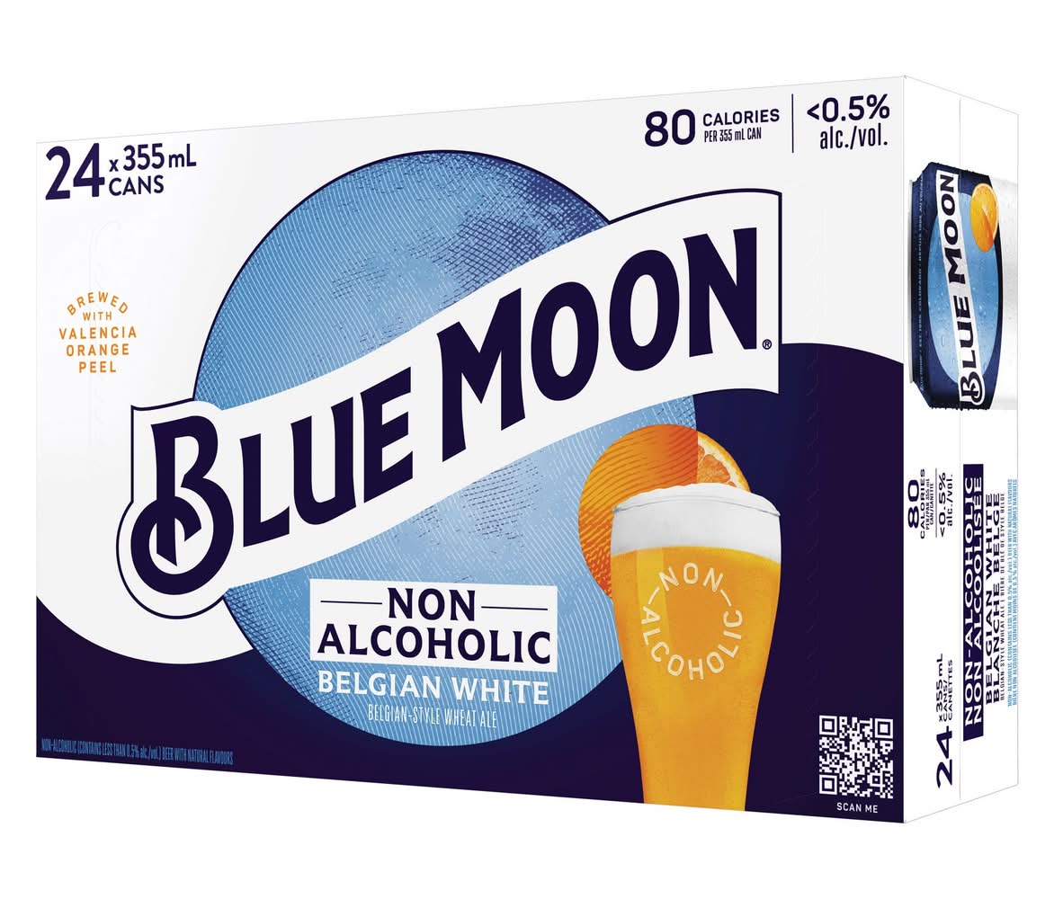 Blue Moon Non-Alcoholic Blue Moon Non-Alcoholic 24X355Ml             P13(2059195) / Blue Moon Non-Alcoholic Blue Moon Alcohol-Freebelgian White 24 X 330 Ml(2059195)