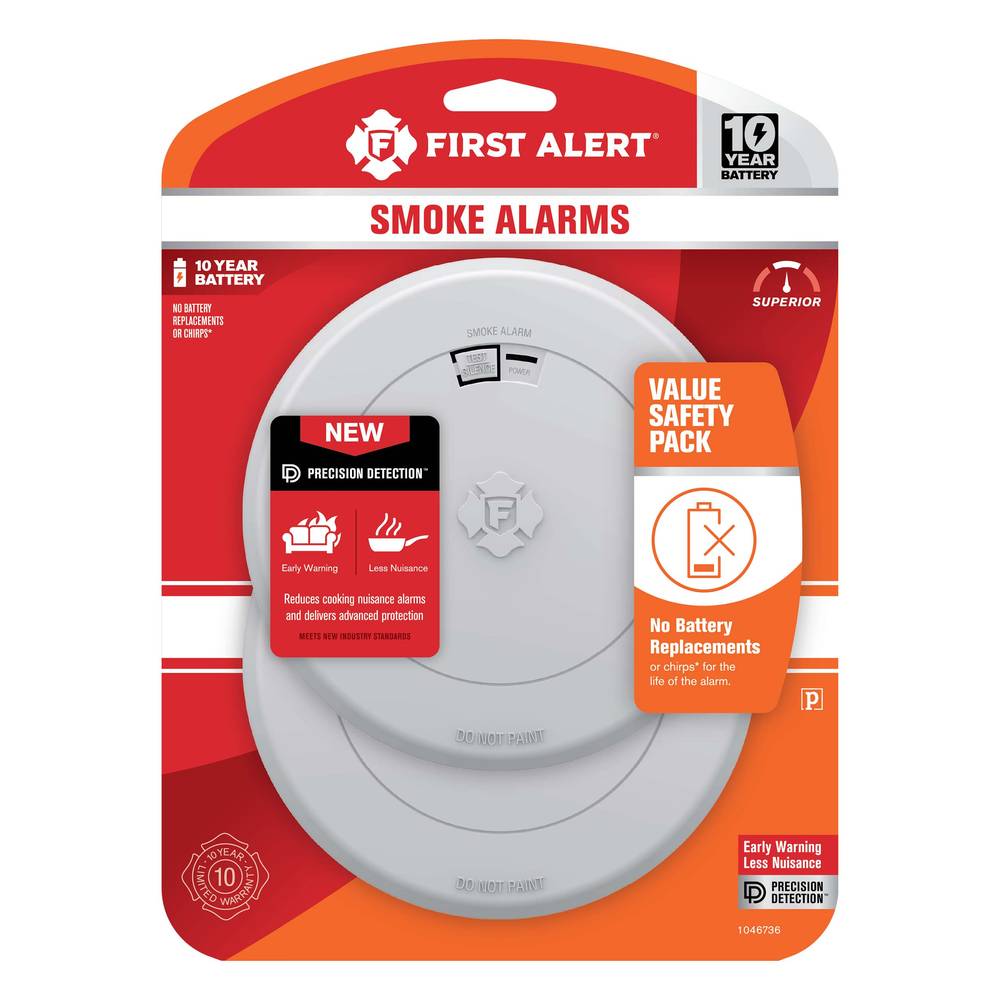 First Alert 10-Year Battery-operated Photoelectric Smoke Detector (2-Pack) | 1046736