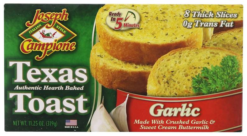 Joseph Campione Frozen Hearth Baked Garlic Texas Toast (11.25 oz)