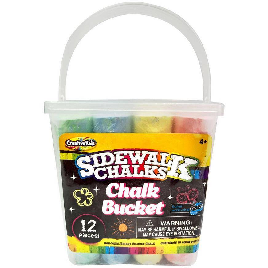 Party City Creative Kids Sidewalk Chalks Bucket (multi)