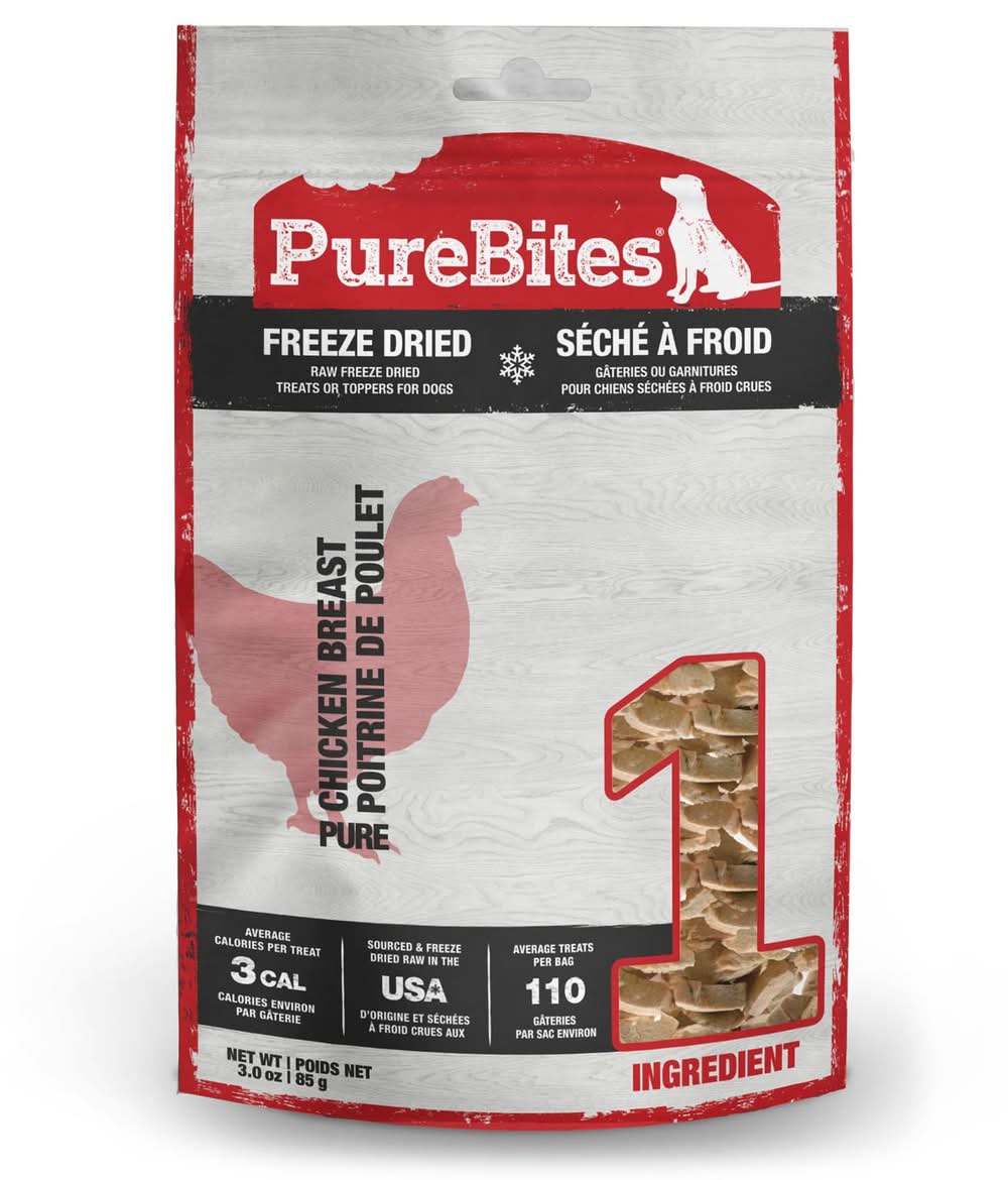PureBites Chicken Breast Dog Treats, 3 oz