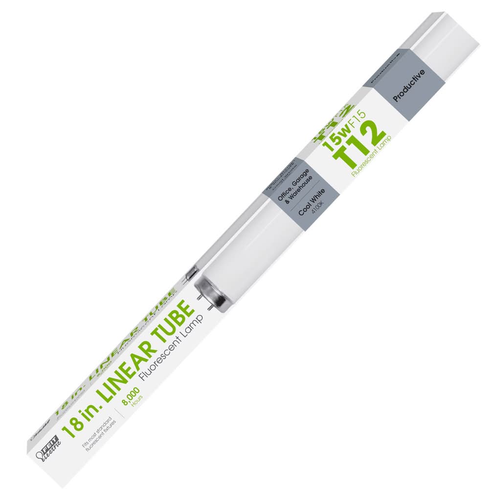 Feit Legacy Bulbs 15 W T12 1.5 In. D X 17.4 In. L Fluorescent Bulb Cool White Linear 4100 K 1 Pk