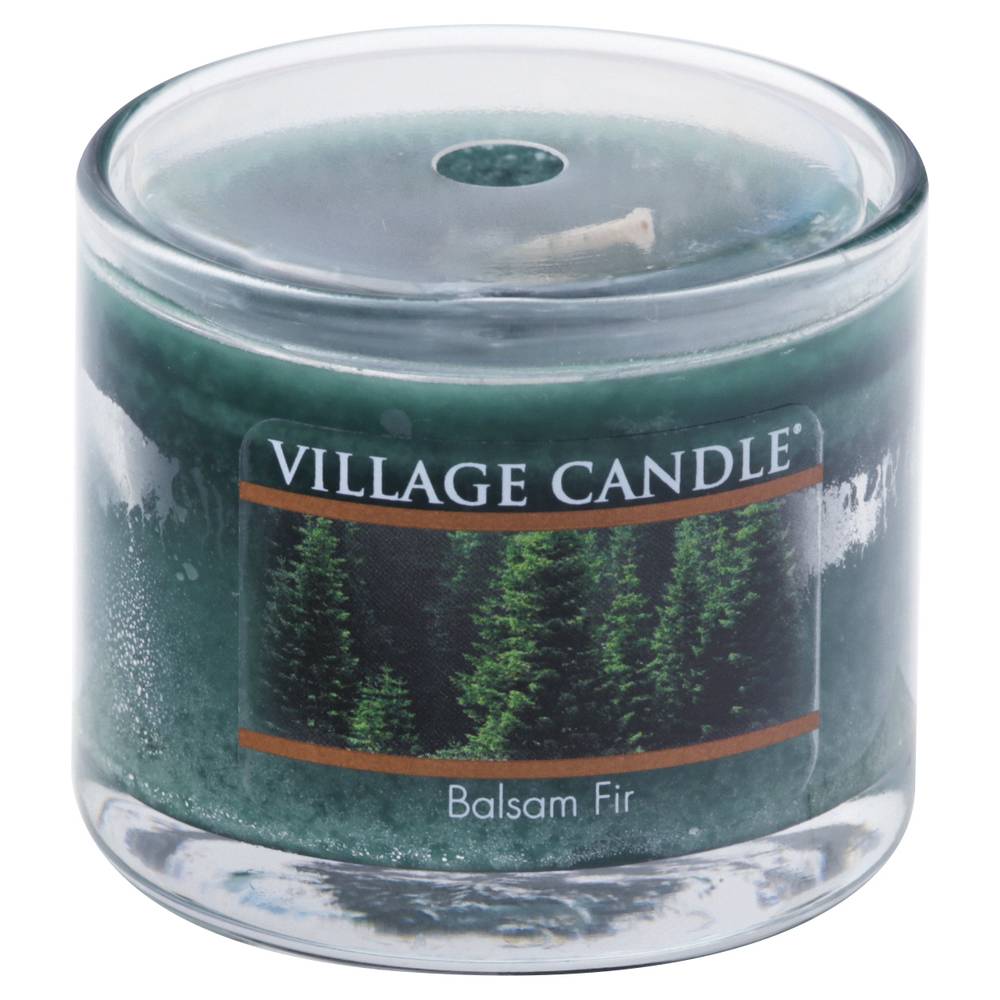 Village Candle Premium Jar Candle, Balsam Fir (1.2 oz)