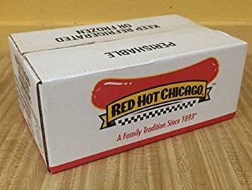 Red Hot Chicago - Skinless Beef Franks - 6 inch, 8:1 (2 oz each), 10 lbs (1 Unit per Case)
