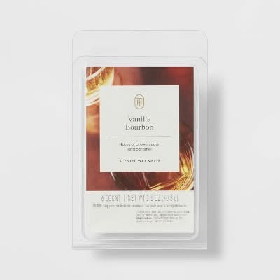 Threshold Wax Melts, Vanilla Bourbon (2.5 oz, 6 ct)
