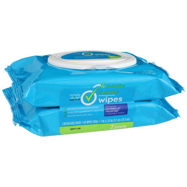 Simply Done Personal Wipes 2Pk