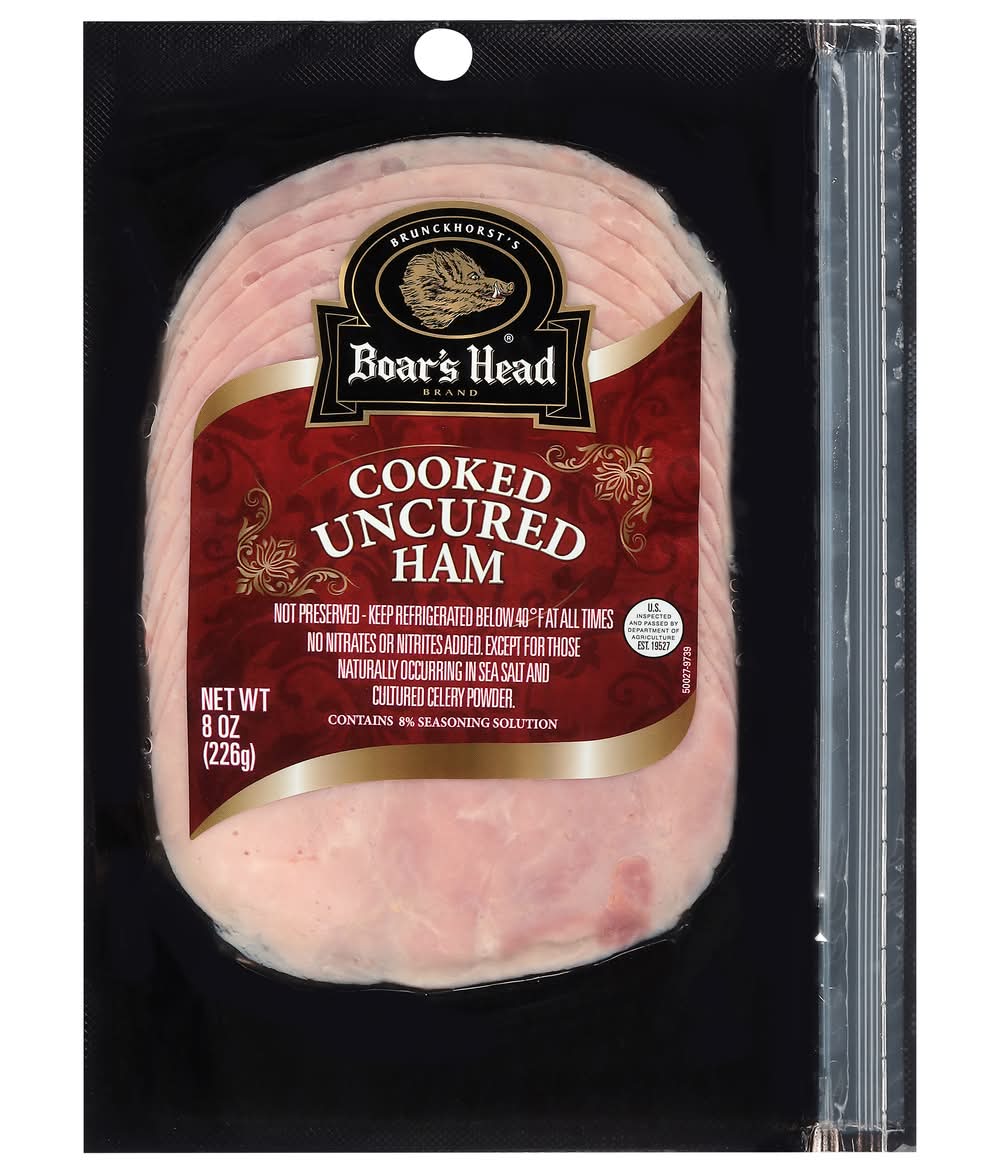 Boar's Head Cooked Uncured Ham (8 oz)