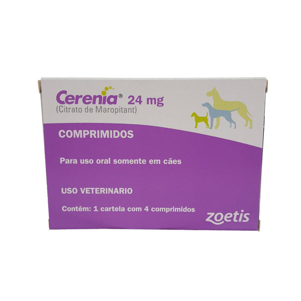 Zoetis antiemético cerenia (4 comprimidos - 24mg)