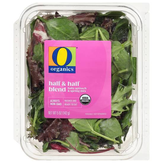O Organics Organic Half & Half Blend Spring Mix & Baby Spinach (5 oz)