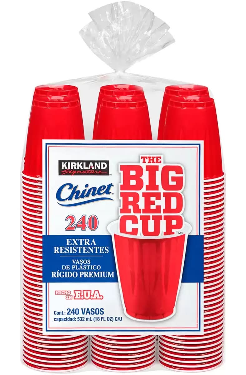 Kirkland Signature · Vasos desechables 532 ml, rojo (240 un)
