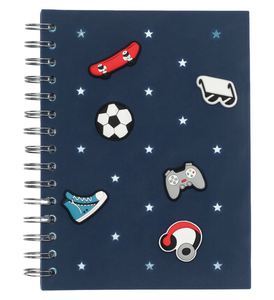 Pembrook Blue Sports Charm Notebook