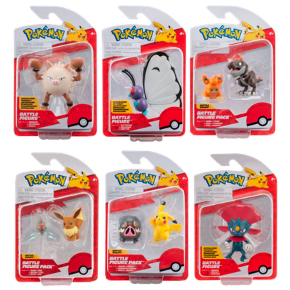 Pokémon · Set de figuras de batalla (6 un)