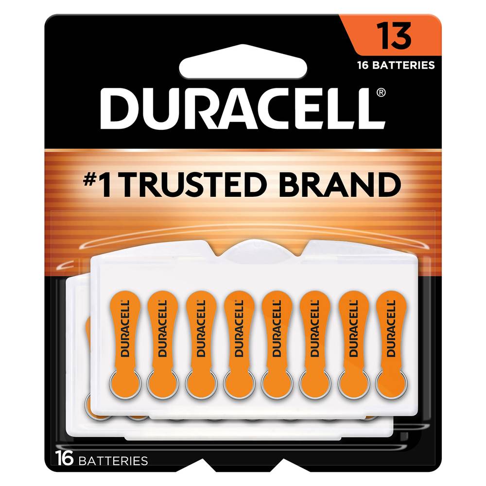 Duracell Easytab Hearing Aid Size 13 Batteries (16 ct)