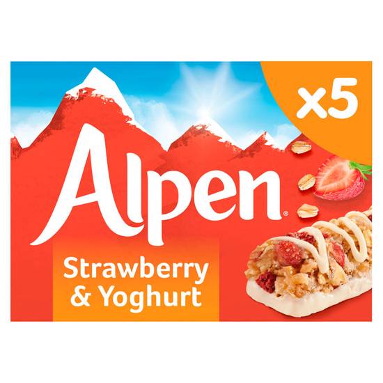 Alpen Cereal Bars Strawberry & Yoghurt 5pk