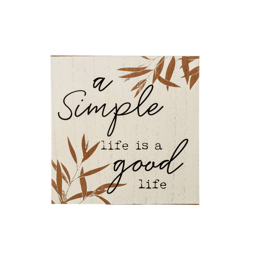 Placa Decorativa Simple Life