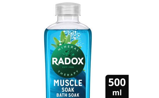 Radox Muscle Soak Bath Soak Clay Sage & Sea Minerals 500ml