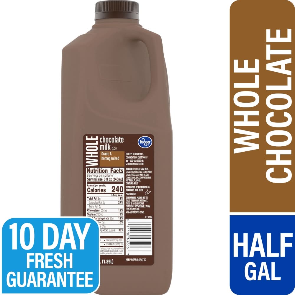 Kroger Whole Grade a Milk, Chocolate (1.89 L)