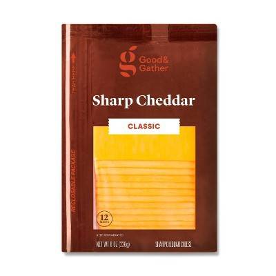 Good & Gather Sliced Sharp Cheddar Cheese