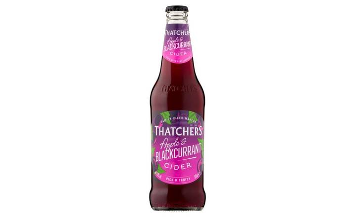 Thatchers Apple & Blackcurrant Fruity Cider 500ml Bottle (406361)