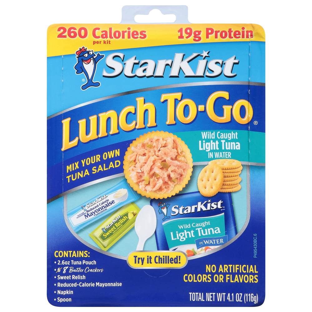 Starkist Lunch To-Go Tuna, Light, Wild Caught 4.1 Oz