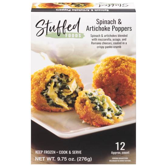Stuffed Foods Spinach & Artichoke Poppers (12 ct)