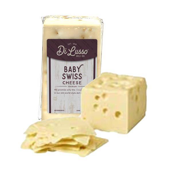 Di Lusso Premium Sliced Wisconsin Baby Swiss Cheese