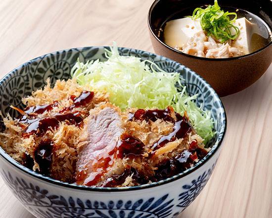 岡山名物ヒレデミかつどんセット Okayama Famous Demi-Glace Fillet Cutlet Rice Bowl Set