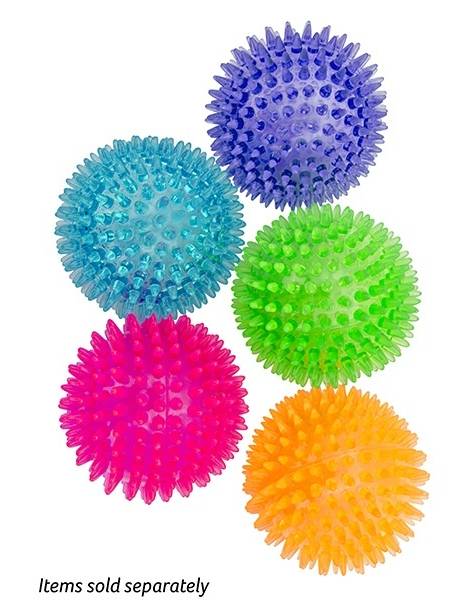 Play On Rubber Spiny Ball Dog Toy, Assorted (5 ct)
