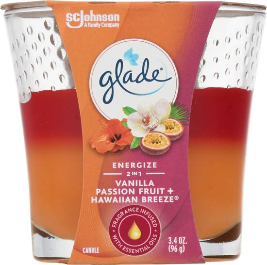 Glade 2 in 1 Vanilla Passion Fruit & Hawaiian Breeze Candle