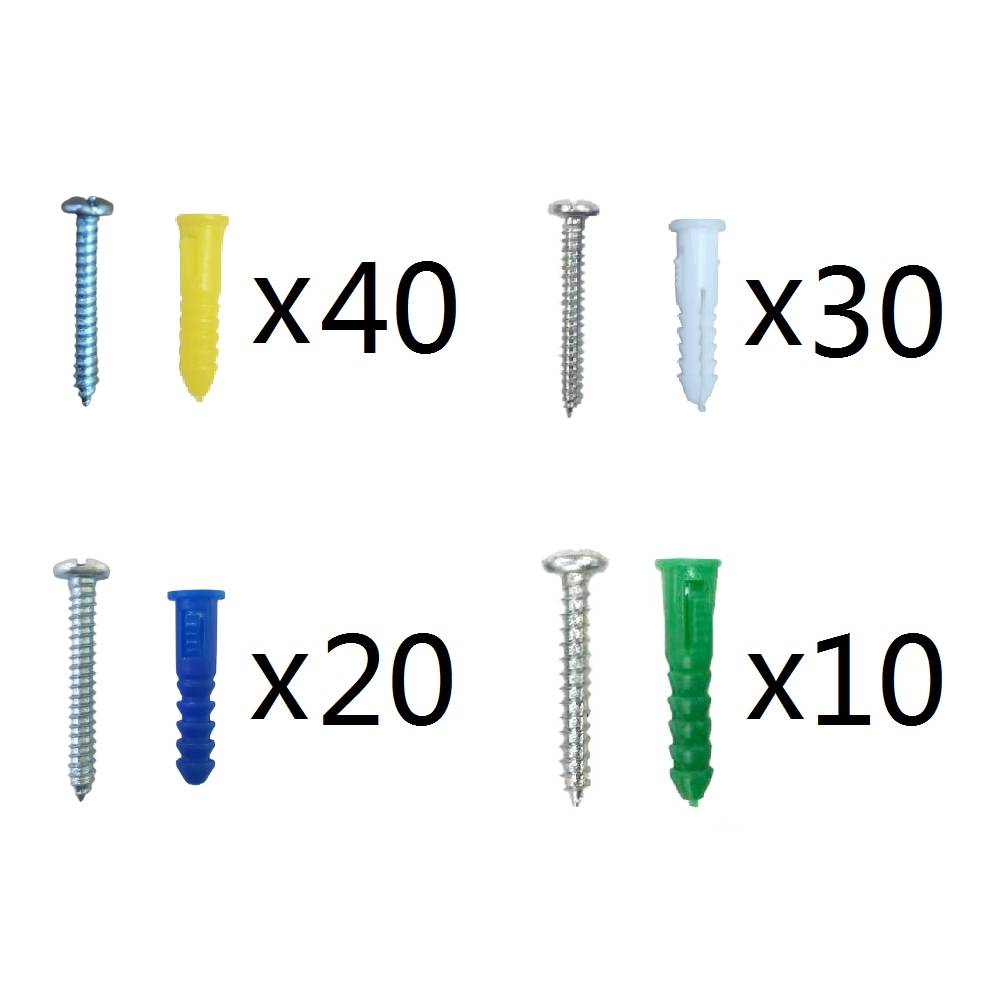 Project Source 20-lb 1/4-in x 1-1/2-in Drywall Anchors with Screws Included (100-Pack) | 21-9570