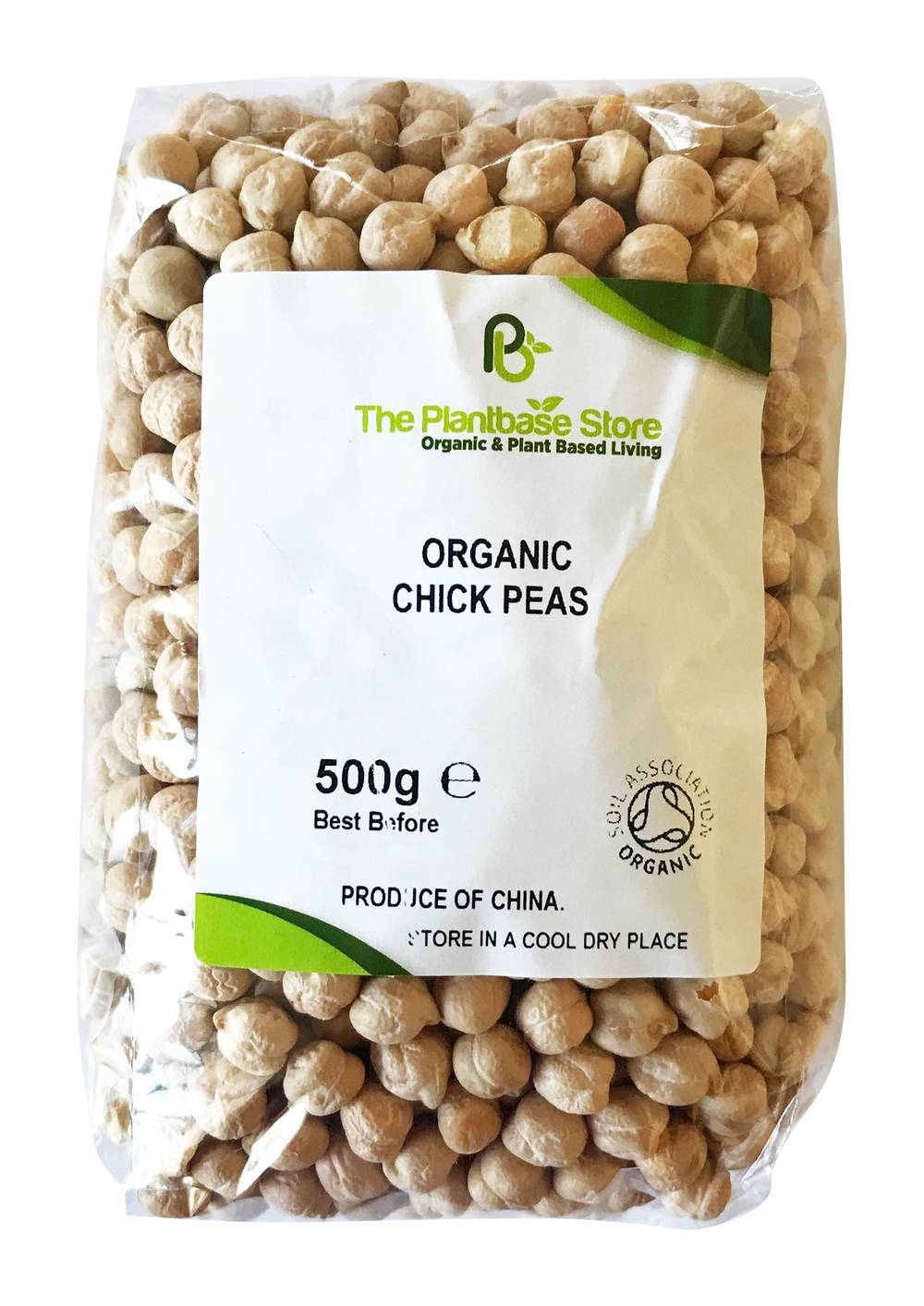 The Plantbase Store Organic Chick Peas (500g)