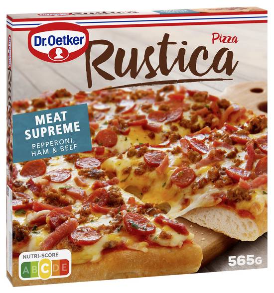 Dr Oetker - Pizza meat suprême rustica pepperoni ham et beef