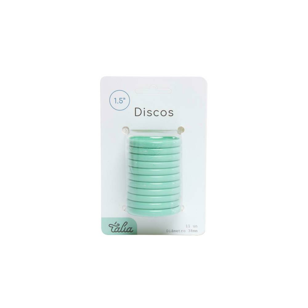 Discos para Caderno Smart 1.5" Verde Pastel Talia