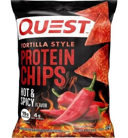 Quest Tortilla Style Hot & Spicy Protein Chips 1.1oz