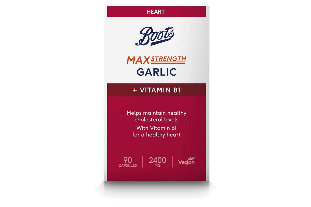 Boots Max Strength Garlic + Vitamin B1, 90 Capsules