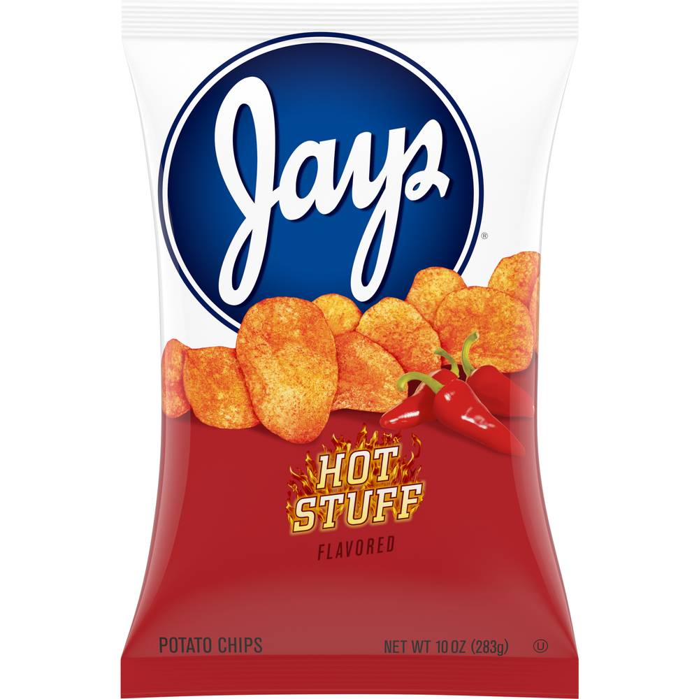 Jays Hot Stuff Flavored Potato Chips (10 oz)