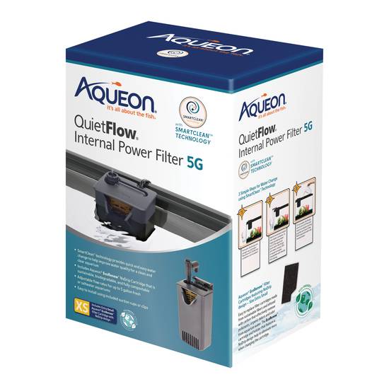 Aqueon Quietflow Internal Filter With Smartclean Technology Extra Small