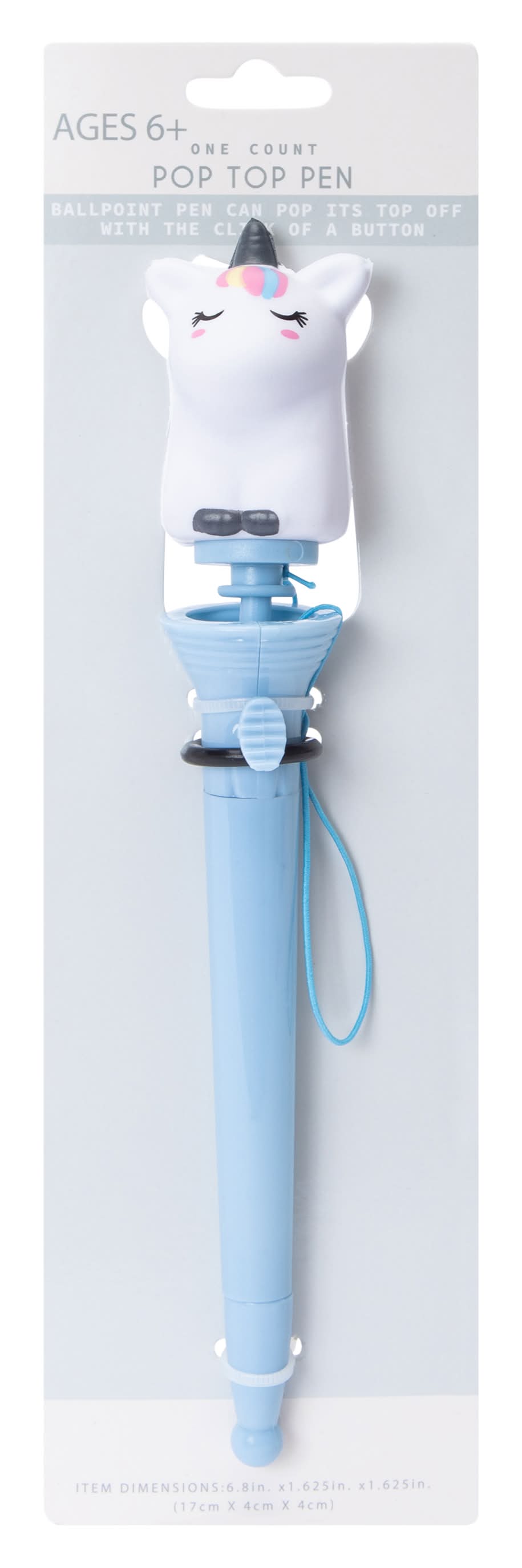 Pop Top Pen 1-Count Unicorn