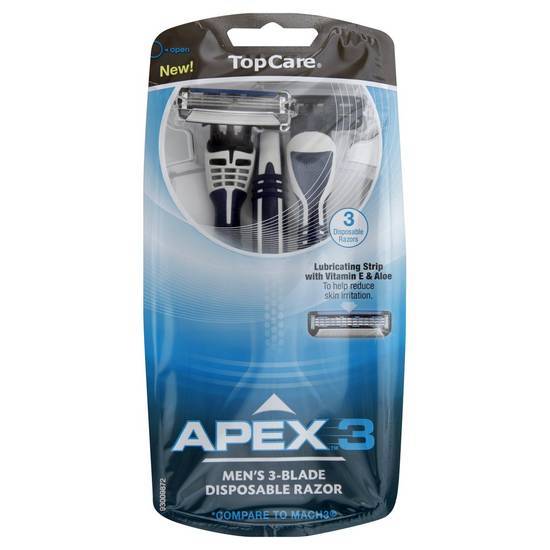 Topcare Apex 3-blade Disposable Razor (3 razors)