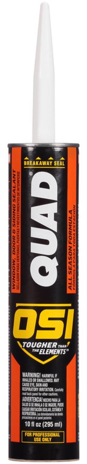 Osi Quad White Elastomeric Polymers Door/Siding/ Window Sealant 10 Oz