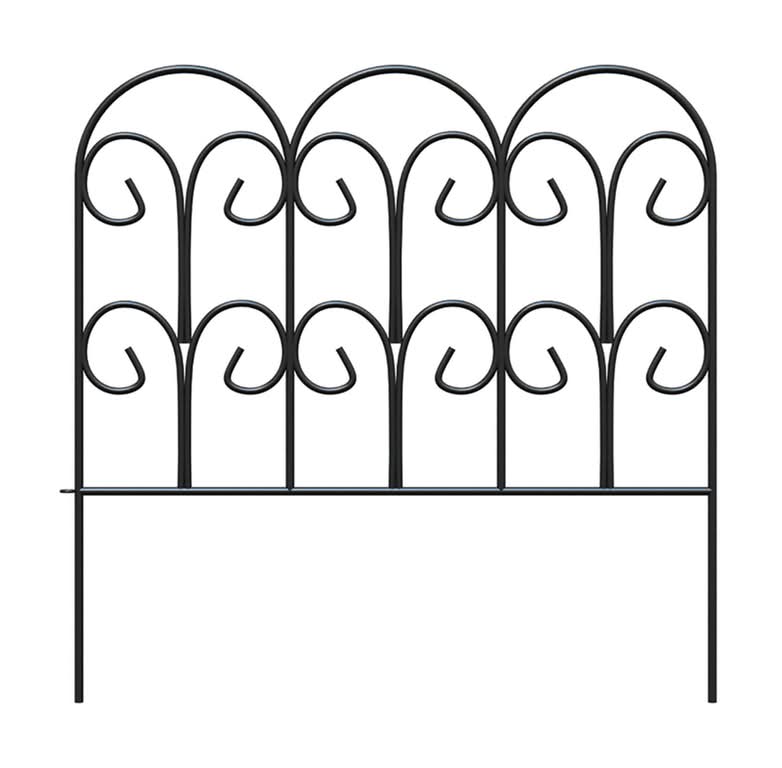 Panacea 18 In. L X 18 In. H Steel Black Scroll Garden Edging