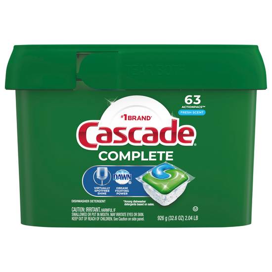 Cascade Complete Actionpacs Dishwasher (63 ct)