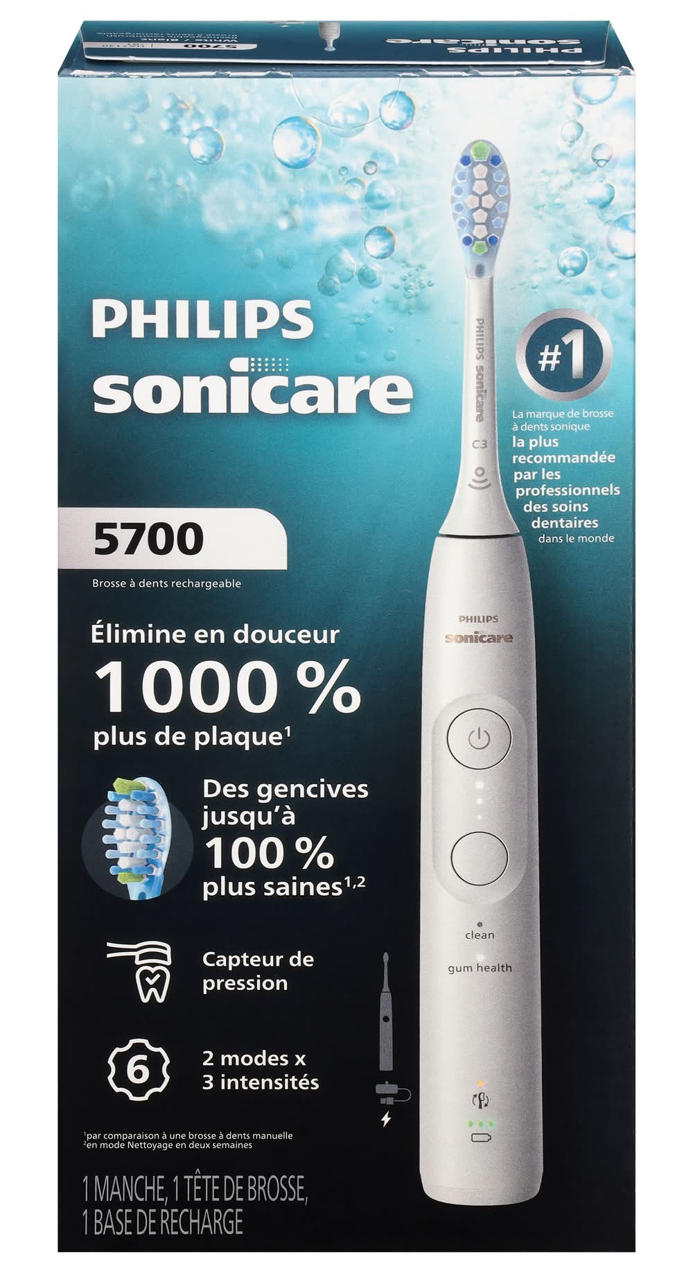 Philips Sonicare 5700 Rechargeable Toothbrush Hx7130/01, White